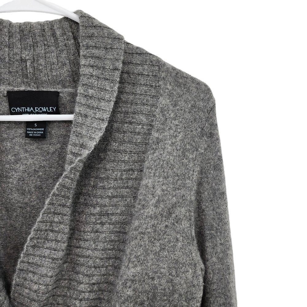 Cynthia Rowley Women's 100% Cashmere Buckle Closure Cardigan - S - Picture 2 of 6
